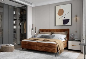 Pat boxspring MARTINA 180x200, personalizabil materiale Gama Premium,