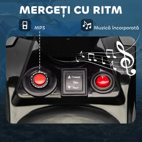 AIYAPLAY ATV pentru Copii 6V, Mașinuță Electrică cu 4 Roți cu Muzică și Faruri LED, pentru Vârstele 3-8 Ani Băieți și Fete, Albastru | Aosom Romania