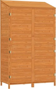 vidaXL Șopron de grădină, maro, 102x52x174,5 cm, lemn masiv de brad