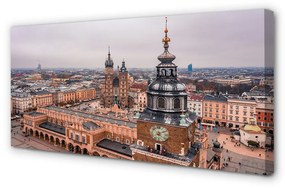 Tablouri canvas Cracovia Panorama bisericilor de iarnă