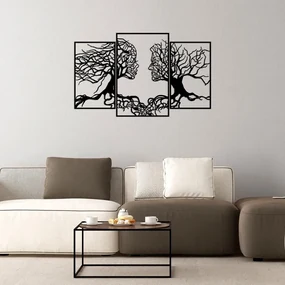 Decorațiune de perete Wallity Love on First Sight, negru