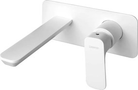 Baterie albă pentru chiuvetă încastrată (1 ieșire) Spy – Sapho