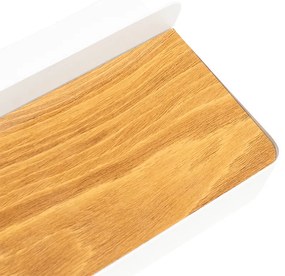 Aplica de perete moderna alba incluzând LED cu USB și întrerupător - Ted