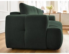 Canapea verde extensibilă/cu spațiu de depozitare 251 cm Fuji – Bobochic Paris