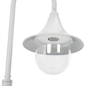 Stalp de iluminat pentru gradina, alb, 120 cm, aluminiu, E27 Alb, 1, Alb