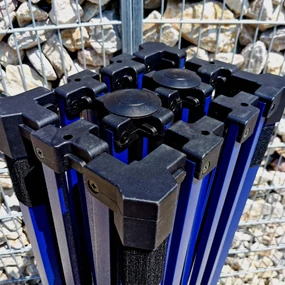 Pavilion de grădină 2x3m - fara 3 pereti - Negru