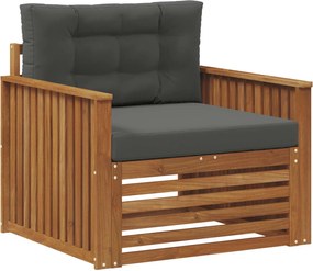 vidaXL Set de canapele de exterior Lemn de acacia solid și poliester