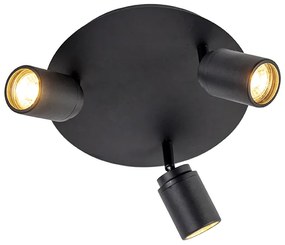 Spot luminos inteligent pentru baie negru IP44 incl. 3 WiFi GU10 - Ducha