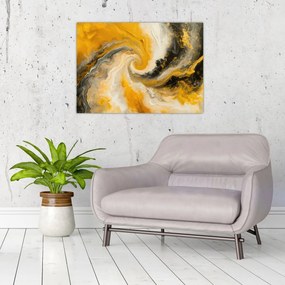 Tablou pe sticlă - Abstractizare în spirală (70x50 cm)