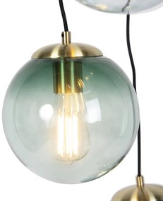 Lampă suspendată inteligentă din alamă cu 7 lumini, inclusiv Wi-Fi ST64 - Pallon