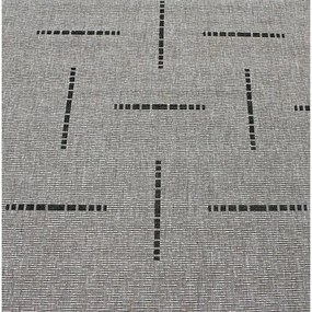 Covor Floorlux argintiu/negru 20008, 80 x 150 cm, 80 x 150 cm