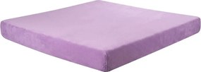 decoDoma Cearceaf cu elastic din micropluş mov 180 x 200 cm