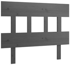 819097 vidaXL Tăblie de pat, gri, 78,5x3x81 cm, lemn masiv de pin