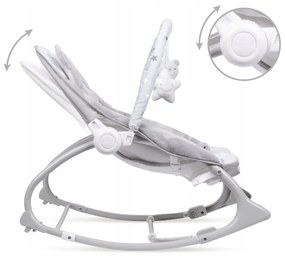 ShopJK BALANSOAR CU VIBRAȚII PENTRU BEBLUȘI KIDWELL PINO GRI