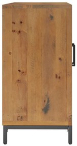 Servanta, maro, 75x35x70 cm, lemn masiv de pin reciclat 1, Maro