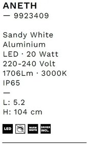 Aplica LED ambientala iluminat exterior IP65 ANETH