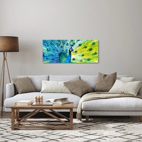 Tablou - Păun (120x50 cm)