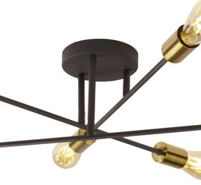 Lustra moderna design minimalist Armstrong 6L 8046-6BK SRT