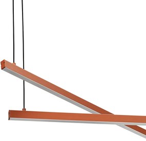 Lustra suspendata LED, Otel, Teracota, MIAMI