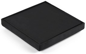 Taburet pliabil negru ZAREX VELVET L