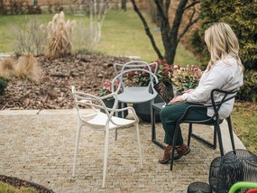 Scaun din plastic KATO mustar