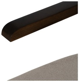 Fotoliu taupe cu tapițerie din chenille Industra – Ixia