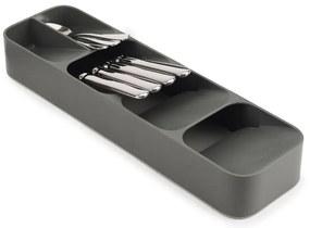 Organizator de tacâmuri gri din plastic 11 x 39,5 cm Duo – Joseph Joseph