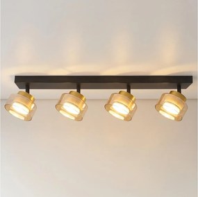 Brilagi - Spot AURA LUX, 4x GX53, 30W, 230V, negru/auriu