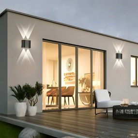 Brilagi - Aplica de exterior FLAREBOX LED/4W/230V neagră IP65