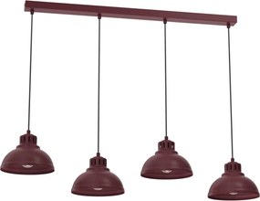 Lustră pe cablu SVEN 4xE27/15W/230V burgund