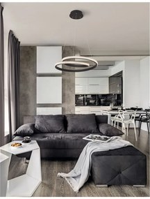 Lustra LED dimabila design elegant GRANIA negru
