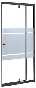 Flexi-S ușă de duș reglabilă 76-91x185 cm negru