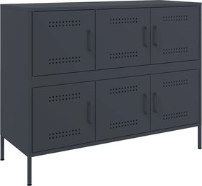 vidaXL Dulap, antracit, 100,5x39x79 cm, oțel