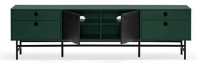Comodă TV Teulat Punto, negru-verde