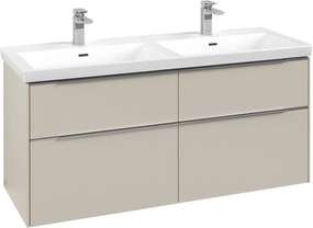 Villeroy &amp; Boch Subway 3.0 dulap 127.2x46.2x57.6 cm dulap atârnat sub chiuvetă bej C568L0VN