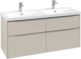 Villeroy & Boch Subway 3.0 dulap 127.2x46.2x57.6 cm sub chiuveta pe perete bej C568L0VN