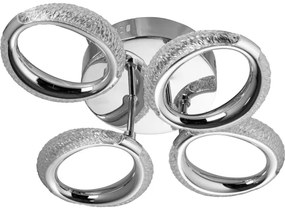 Plafonieră LED 4xLED/14W/230V 3000-5000K 37x43 cm crom lucios