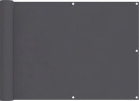 vidaXL Prelată balcon, material textil oxford, 90 x 400 cm, antracit