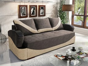 Canapea extensibilă Decatur 103Cutie de pat, Maro, 90x234x77cm, 115 kg, Picioare: Lemn