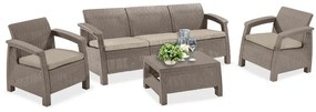 Set de mobilier de grădină Corfu II max, cappuccino