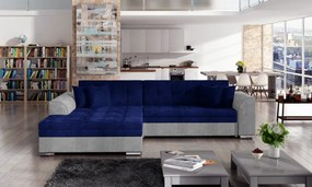 Coltar tapitat, extensibil, 295x80x195 cm, Sorento L01, Eltap (Culoare: Bej Pepit / Bej deschis)