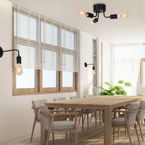 Lustră aplicată BRENDA 3xE27/60W/230V neagră