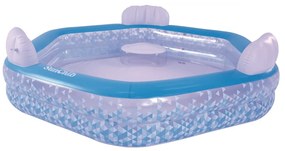 Piscină gonflabilă hexagonală pentru copii 223 x 211 x 58 cm