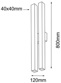 Aplică DOHA 4xGU10/15W/230V neagră Shilo 4706