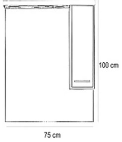 Mobilier complet de baie Nerva 75, ulm Rauna