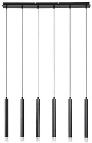 Lustra suspendata stil minimalist Ramira 6L negru