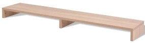 243662 vidaXL Suport monitor din lemn prelucrat, 110x23,5x9 cm, bej