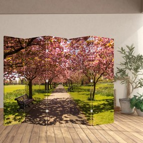 Paravan - Livada - cireși (210x170 cm)