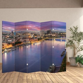 Paravan - Orașul Bratislava - râu (210x170 cm)
