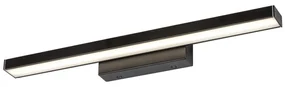Aplica de perete LED baie, oglinda IP44 John 12W negru